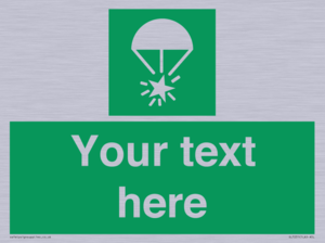 Custom sign safe condition Rocket parachute flare